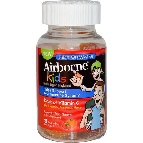 Airborne Vitamin C Gummies For Kids - Fruit - 21 Count