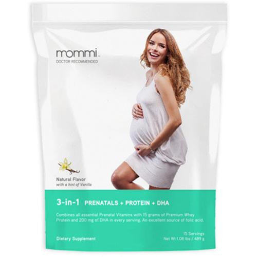 Mommi Protein Powder - 3 In 1 - Vanilla - 15 Servings - 1.08 Lb