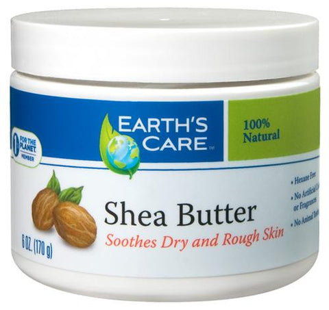 Earth's Care Shea Butter - 100 Percent Pure - Natural - 6 Oz