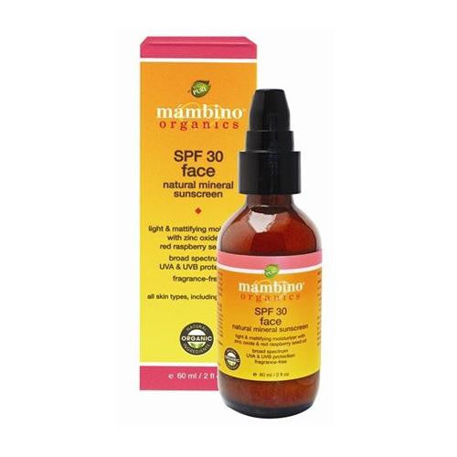 Mambino Organics Sunscreen - Face - Natural Mineral - Spf 30 - 2 Fl Oz