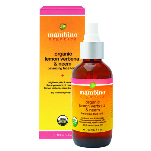 Mambino Organics Face Tonic - Organic - Lemon Verbena Neem - Balance - 4 Oz