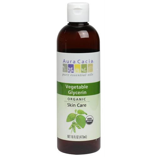 Aura Cacia Skin Care Oil - Organic Vegetable Glycerin Oil - 16 Fl Oz