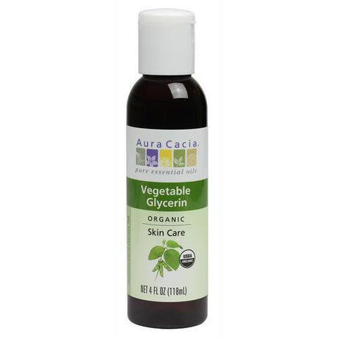 Aura Cacia Skin Care Oil - Organic Vegetable Glycerin Oil - 4 Fl Oz