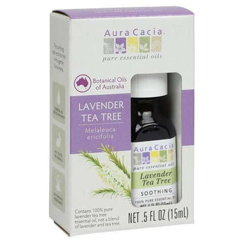 Aura Cacia Essential Oil - Pure - Lavender Tea Tree - .5 Fl Oz