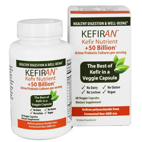 Lane Labs Kefiran Nutrient - Plus 50 Billion - 60 Vegetarian Capsules