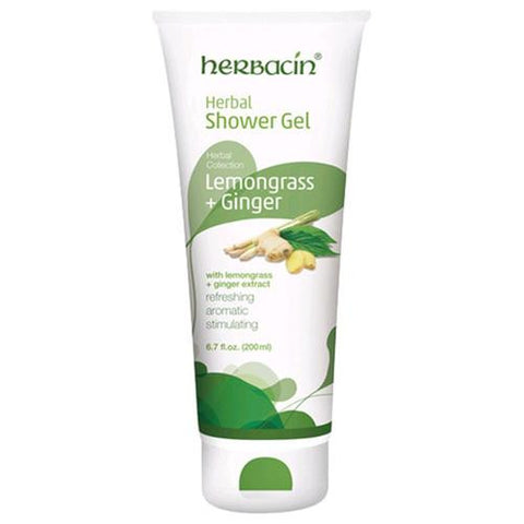 Herbacin Kamille Shower Gel - Herbal - Lemongrass And Ginger - 6.7 Fl Oz