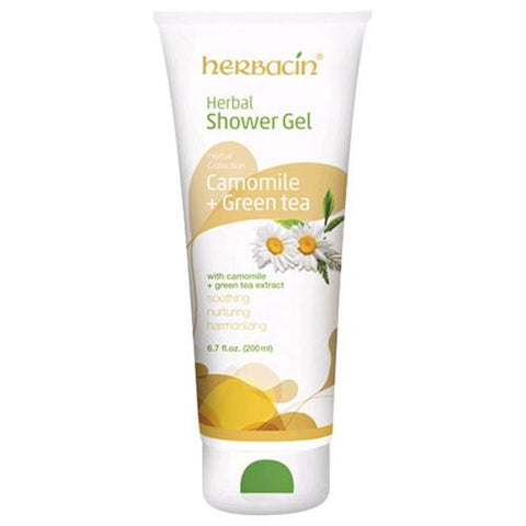 Herbacin Kamille Shower Gel - Herbal - Camomile And Green Tea - 6.7 Fl Oz