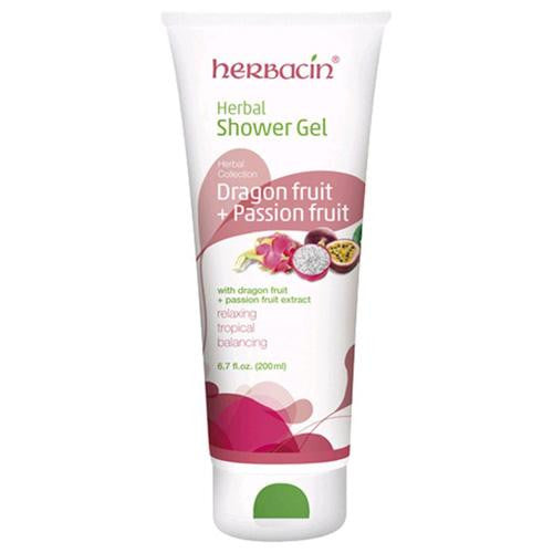 Herbacin Kamille Shower Gel - Herbal - Dragon And Passion Fruit - 6.7 Fl Oz