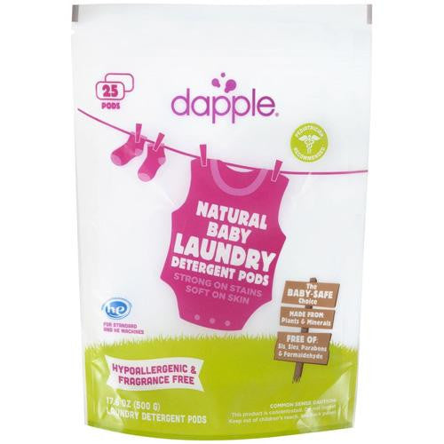 Dapple Laundry Detergent Pods - Baby - Fragrance Free - 25 Count