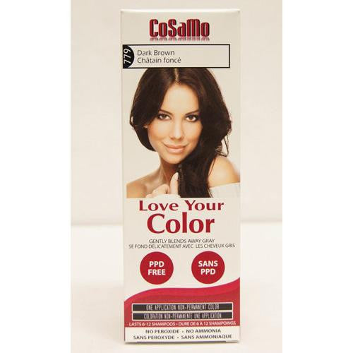 Love Your Color Hair Color - Cosamo - Non Permanent - Dark Brown - 1 Count