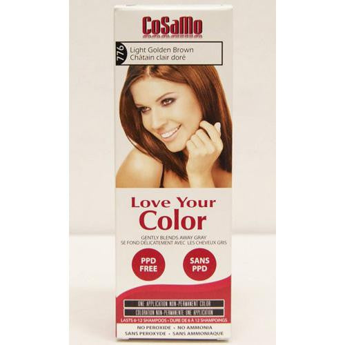 Love Your Color Hair Color - Cosamo - Non Permanent - Lt Goldn Brown - 1 Ct