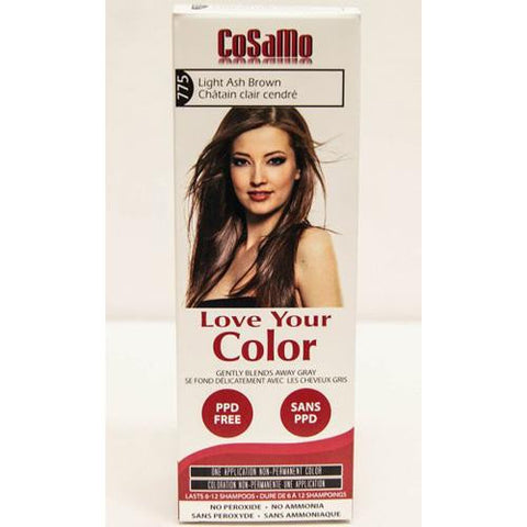 Love Your Color Hair Color - Cosamo - Non Permanent - Lt Ash Brown - 1 Ct