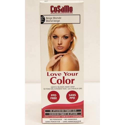 Love Your Color Hair Color - Cosamo - Non Permanent - Beige Blonde - 1 Ct