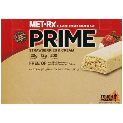 Met-rx Protein Bar - Prime - Strawberries And Cream - 65 Grams - 1 Case