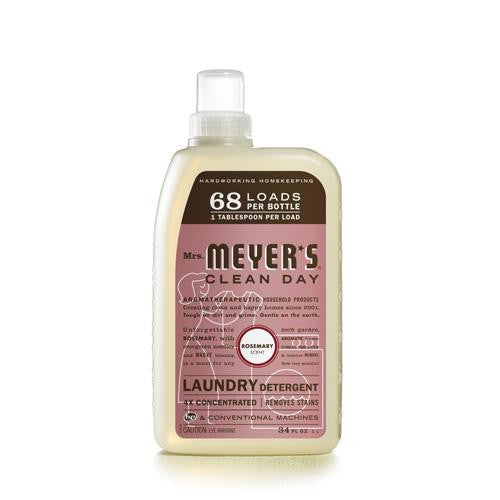 Mrs. Meyer's 68 Load 4x Laundry Detergent - Rosemary- 34 Fl Oz