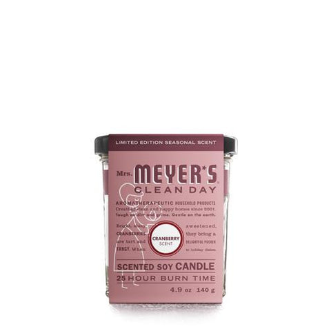 Mrs. Meyer's Soy Candle - Cranberry - 4.9 Oz