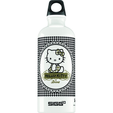 Sigg Water Bottle - Hello Kitty Pepita - .6 Liters