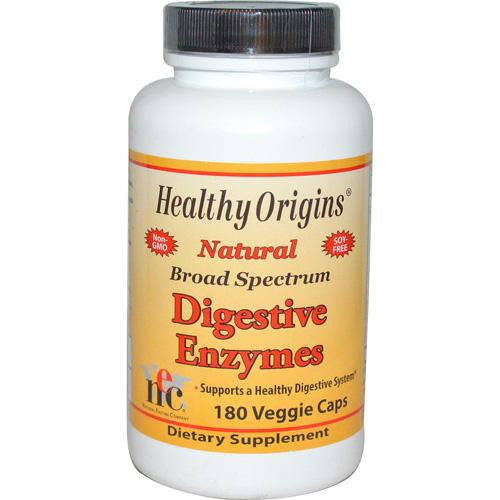 Healthy Origins Digestive Enzymes - 180 Vegetarian Capsules