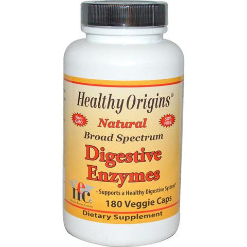 Healthy Origins Digestive Enzymes - 180 Vegetarian Capsules