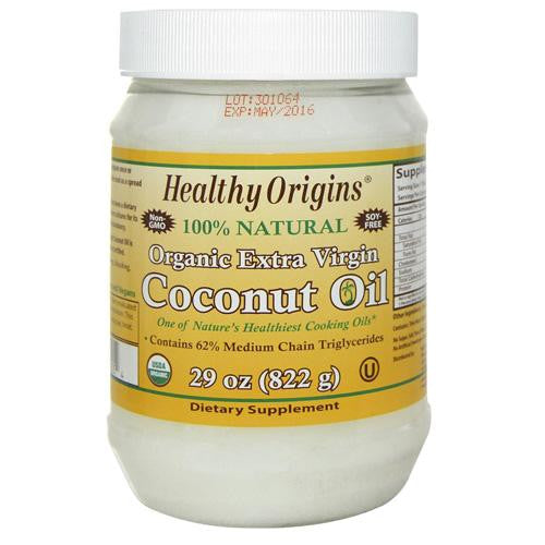 Healthy Origins Coconut Oil - Organic - Extra Virgin - 29 Oz