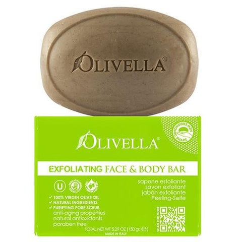 Olivella Bar Soap - Face And Body - Exfoliating - 5.29 Oz