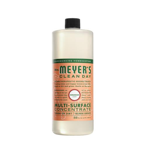 Mrs. Meyer's Multi Surface Concentrate - Geranium - 32 Fl Oz - Case Of 6