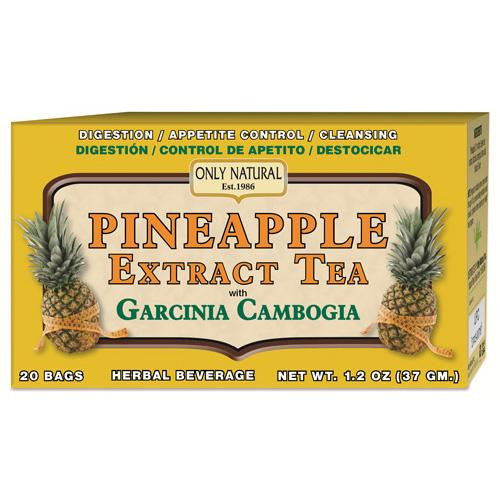 Only Natural Tea - Pineapple Extract - Garcinia Cambogia - 20 Tea Bags