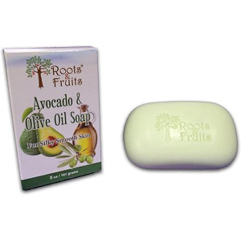 Roots And Fruits Bar Soap - Avocado And Olive Oil - 5 Oz