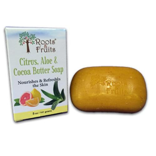 Roots And Fruits Bar Soap - Citrus Aloe And Cocoa Butter - 5 Oz