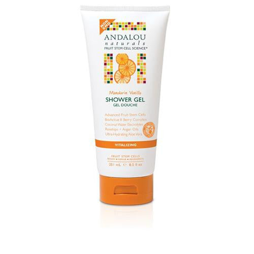 Andalou Naturals Shower Gel - Mandarin Vanilla Vitalizing - 8.5 Fl Oz