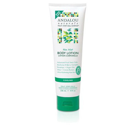 Andalou Naturals Body Lotion - Aloe Mint Cooling - 8 Fl Oz