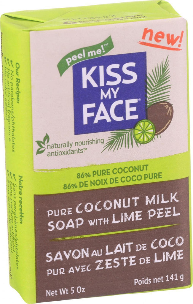 Kiss My Face Bar Soap - Coconut Milk - Lime Peel - 5 Oz