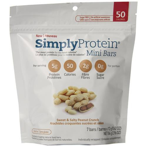 Simplyprotein Bar - Mini - Sweet And Salty Peanut Crunch - 7 Ct - 6 Cases