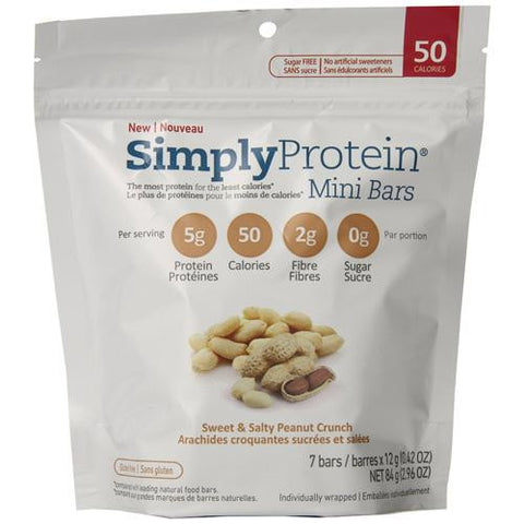 Simplyprotein Bar - Mini - Sweet And Salty Peanut Crunch - 7 Ct - 6 Cases