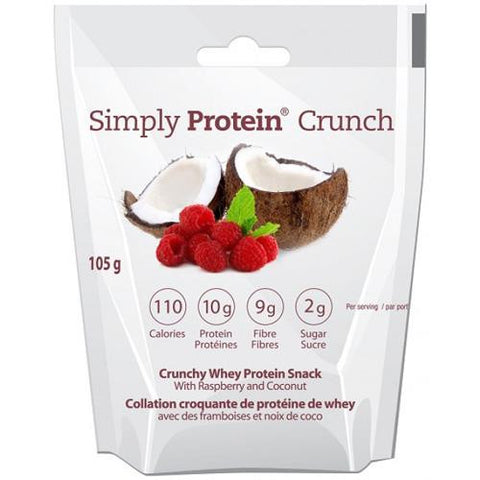 Simplyprotein Crunch - Raspberry Coconut - Single Serve - 1.16 Oz - Pack Of 12