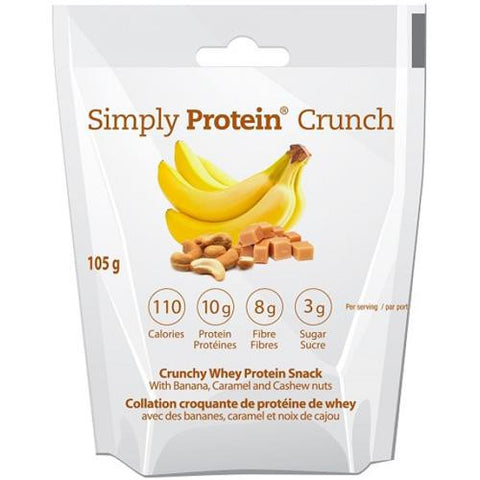 Simplyprotein Crunch - Banana Caramel Cashew Nut - 1.16 Oz - Pack Of 12