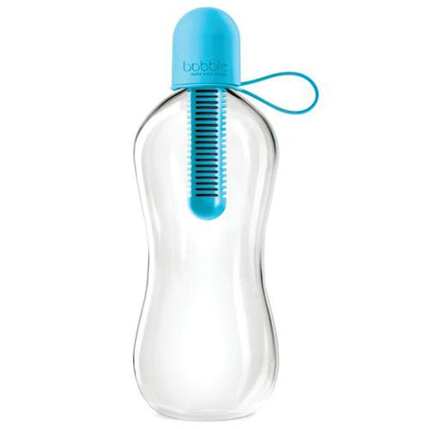 Bobble Water Bottle - With Carry Tether Cap - Medium - Blue - 18.5 Oz