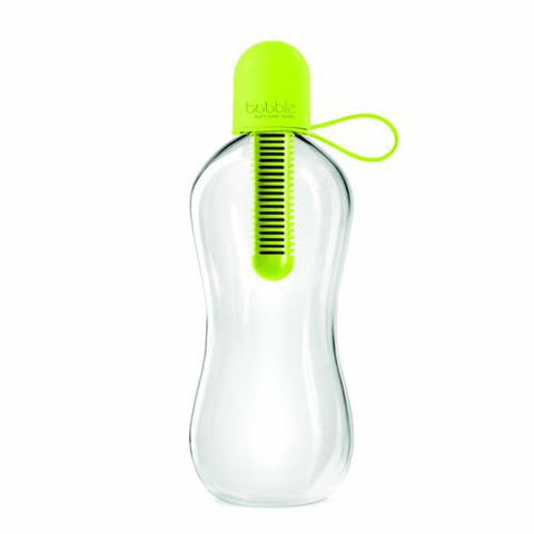 Bobble Water Bottle - With Carry Tether Cap - Medium - Lime - 18.5 Oz