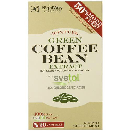 Rightway Nutrition Green Coffee Bean Extract - 90 Capsules