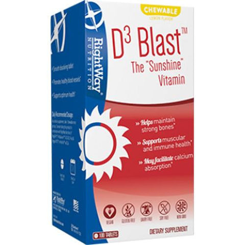 Rightway Nutrition D3 Blast - 100 Tablets