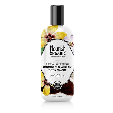 Nourish Body Wash - Organic - Tropical Coconut - 10 Fl Oz