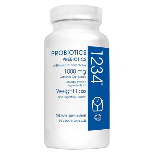 Creative Bioscience Probiotics 1234 - Prebiotics - 60 Vegetarian Capsules