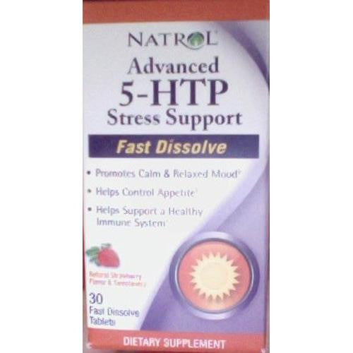 Natrol Advanced 5 Htp - Advanced Stress Support - Fast Dissolve - 30 Tabs