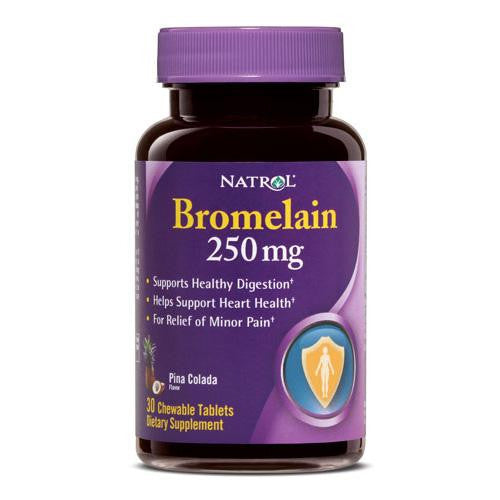 Natrol Bromelain - 250 Mg - Chewable - 30 Tablets