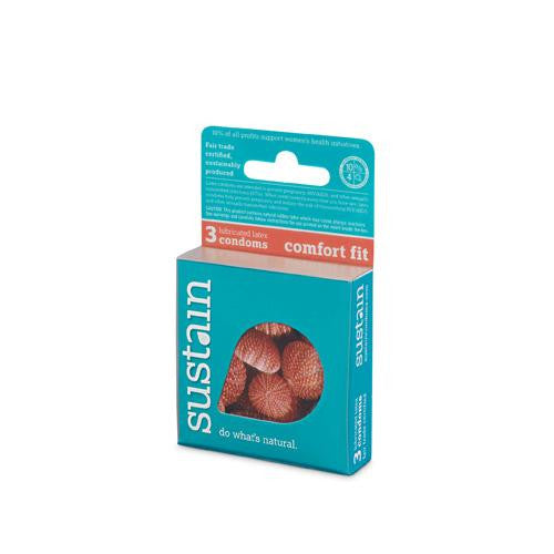 Sustain Condoms Comfort Fit - 3 Pack