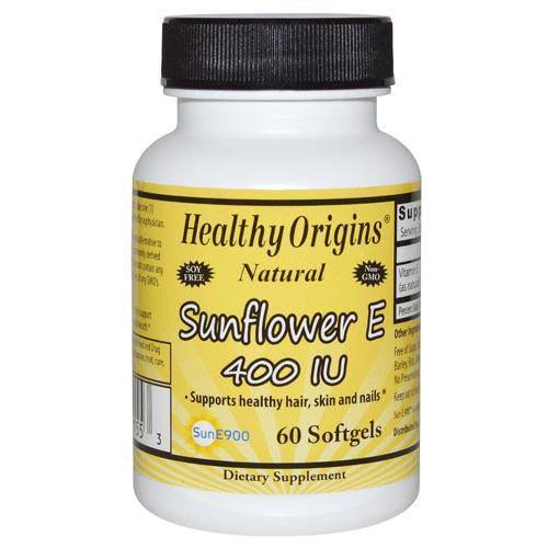 Healthy Origins Sunflower Vitamin E - 400 Iu - 60 Softgels