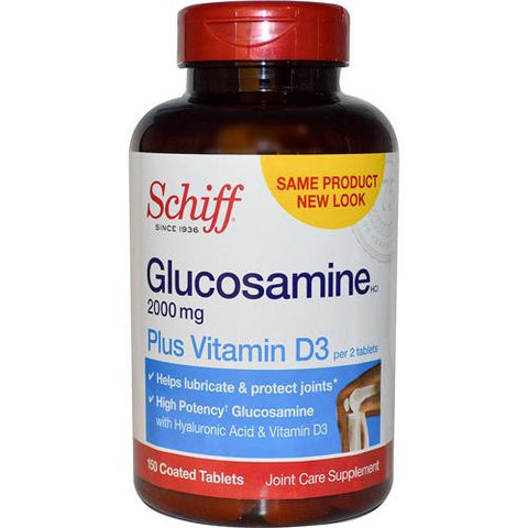 Schiff Vitamins Glucosamine - Plus Vitamin D3 - 2000 Mg - 150 Tablets