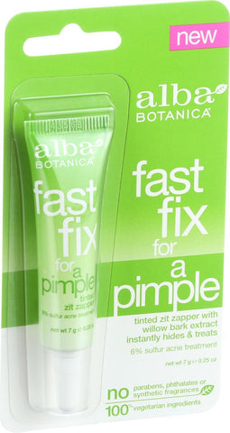 Alba Botanica Fast Fix For A Pimple - .25 Oz - Case Of 6