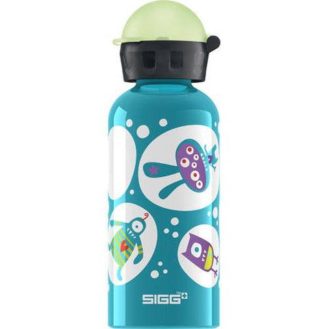 Sigg Water Bottle - Glo Monster - Teal - .4 Liter