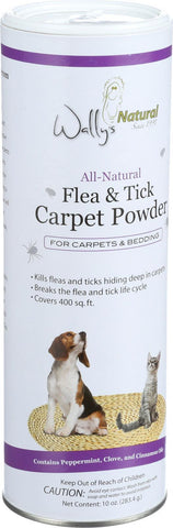 Wally's Natural Products All Natural Flea And Tick Carpet Powder - 10 Oz - 1 Count